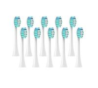 10 Pack Brush Heads, Compatible with Philips, Click-on | Replacement heads for 4100 5100 5300 series and most click-on handles(10Pack White)