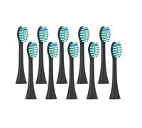 10 Pack Brush Heads, Compatible with Philips, Click-on | Replacement heads for 4100 5100 5300 series and most click-on handles(10Pack Black)