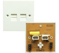 10 Pack Bt Telephone Dual Pstn Master Socket Screw Terminal Wall Plate 5/4A