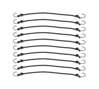 10 Pack Bungee Cords 30cm Duty - UV Resistant Elastic Rope with Hooks for Motorcycle Tie Down Straps(2)