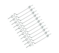 10 Pack Cabin Hook and Eye Latch 2 inch for Gate Door Swivel Window Metal Window Slide Barn Bathroom Toilet Cabinet Cupboard Shed Gate Door Latch and Multi Purpose Use