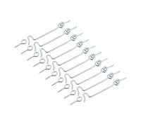 10 Pack Cabin Hook and Eye Latch 4 inch for Gate Door Swivel Window Metal Window Slide Barn Bathroom Toilet Cabinet Cupboard Shed Gate Door Latch and Multi Purpose Use