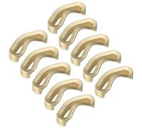 10 Pack Cabinet Pulls Curved Arched Kitchen Handles Modern Hardware Twisted Drawer Handle for Bathroom Furniture Dresser Cupboard Door Metal Pull Home Decoration
