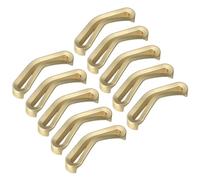 10 Pack Cabinet Pulls Curved Arched Kitchen Handles Modern Hardware Twisted Drawer Handle for Bathroom Furniture Dresser Cupboard Door Metal Pull Home Decoration