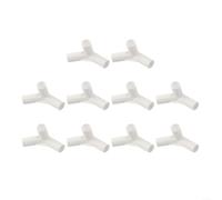 10 Pack Camping Tent Pole Tee Connectors, 3-Way Canopy Pole Joints for Outdoor Tents, Gazebo Frames, Garden Plant Supports, Wardrobes snd Pet Beds (16mm Inner Diameter)(135 degrees tee)