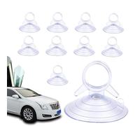 10 Pack Car Glass Windshield Sunshade Suction Cups - 4.5cm PVC Sucker CarWindow Shade Suction Cups, Car Sunshade SuctionCups, Suitable For Window, Windshield, Kitchen, Bathroom (transparent/Black)