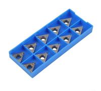 10 Pack Carbide Turning Inserts TCGT16T302AK for Aluminum and Steel Parts, Suitable for Medium to High Load Processing and Effective Chip Breaking