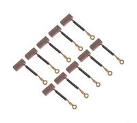 10-Pack Carbon Brush 6x8x17mm for DC Submersible Pump Motor, Copper Replacement Parts Compatible with Automotive Casement Motors and Glass Lifters, 12V to 60V General Use