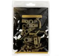 10 Pack Carp Fishing Drop Off Run Ring Rubber Beads for Green ABS Lure Accessories for Chod Helicopter Rigs Lake River Pond Tackle