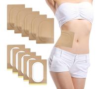 10 Pack Castor Oil Patches Pack Wrap Kit, Self-Adhesive Organic Cotton Castor Oil Patch, No Wash Caster Oil Pack for Liver Detox Aid, Sleep Support