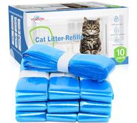 10 Pack Cat Litter Refill Bags 100% Enhanced Odor Control Generic Litter Refills Compatible with Standard, Plus, XL Pail