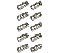 10 Pack Chrome Plated 15mm Full Flow Bore Isolating Isolation Valve Heavy Pattern Compression Joint