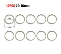 10-Pack Circular Saw Blade Reduction Rings for Grinder Conversion - Metal Adapter Rings, 16-35 mm Outer Diameter, 10-32 mm Inner Diameter, Silver(32-30MM)