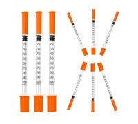10-Pack Clear Plastic Transfer Tools, 1ml Syringes Multiple Uses Distribution Measuring Tools(6mm Long), Individually Packaged for Measuring Liquids (10)