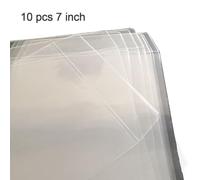 10-Pack Clear Vinyl Record Sleeves for 12, 10, 7 Inch LP Albums, Protective Bags for Dust & Scratch Protection