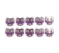 10-Pack Coin Cell Battery Holder with Slide Switch - Lilypad-Compatible Mount Module for Arduino Electronics Projects, 29x30mm PCB Board, High-Speed