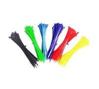10 Pack Colored Cable Ties Plastic Self-Locking Fasteners Electrical Organizers for Home Workshop and Outdoor Use(Yellow)