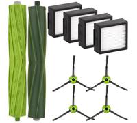 (10 Pack) Combo j7 Replacement Parts Kit Compatible with iRobot Roomba Combo j7, Combo j7+, Combo j9+, Combo 10 Max Robot Vacuum Cleaner, Dual Rubber Roller Brush, 4 HEPA Filters, 4 Side Brushes