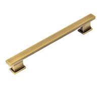 10 Pack - Cosmas 702-160BAB Brushed Antique Brass Contemporary Cabinet Hardware Handle Pull - 6-5/16" Inch (160mm) Hole Centers