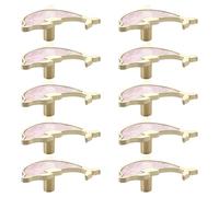 10 Pack Creative Shapes Drawer Knobs Single Hole Handle Pulls for Wooden Furniture Cabinet Cupboard Wardrobe Closet Door Decorative Metal Dresser Knob with Screws