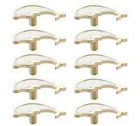 10 Pack Creative Shapes Drawer Knobs Single Hole Handle Pulls for Wooden Furniture Cabinet Cupboard Wardrobe Closet Door Decorative Metal Dresser Knob with Screws