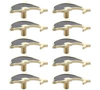 10 Pack Creative Shapes Drawer Knobs Single Hole Handle Pulls for Wooden Furniture Cabinet Cupboard Wardrobe Closet Door Decorative Metal Dresser Knob with Screws