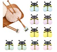 10 Pack Cute Little Bee Needle Point Protection Needle Stoppers Knitting Tools Knitting Supplies Accessories