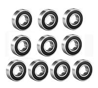 10 Pack Deep Groove Ball Bearing Double Side Rubber Sealed Deep Groove Ball Bearings 12mm x 24mm x 6mm