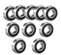 10 Pack Deep Groove Ball Bearing Double Side Rubber Sealed Deep Groove Ball Bearings 12mm x 32mm x 10mm