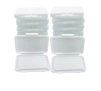 10-Pack Dental Wax for Braces, 50-Strip Set of Unscented, Flavorless Orthodontic Wax, Teeth Braces and Aligners Care, Bracket Covers, Lip Protectors and Oral Appliance Accessories, Oral Care