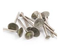 10 Pack Diamond Grinding Drill Bits Set, Diamond Coated Grinder Burr Drill Bits for Ceramic, Glass and Metal, 2.35 x 3mm (60 Grit)