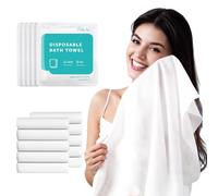 10 Pack Disposable Bath Towels Durable Large Portable Thicken Camping Towels for Travel Hotel Business Trip Swimming Pet Towels Sauna Spa Hot Spring Water Play 55''X27.5''