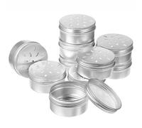 10-Pack Dog Scent Work Tins Kit,Aluminum Tin Jars 10ml Empty Refillable Containers with Lids, Dog Scent Training Box(10Pcs)
