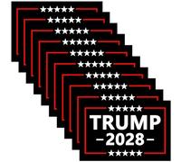 10 Pack Donald Trump 2028 President Car Bumper Stickers Decals Trump Merchandise 45 47 48 Laptop Window Waterproof 6x4 inch