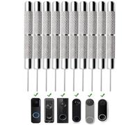 10 Pack Doorbell Removal Pin, Release Key Security Removal Tool Replacement, Remove Video Doorbell from Mount Compatible with Nest Video Doorbell Arlo Video Blink Video Doorbell