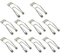 10 Pack Downlight Spring Clips, 52x19mm Heavy Duty Steel Securing Clamps for Recessed LED Spotlights and Ceiling Lights, Universal Fit Durable Construction for Professional Lighting Installations