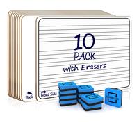 10 Pack Dry Erase Staff Music Lap White Boards 9"X12" l Write Musical