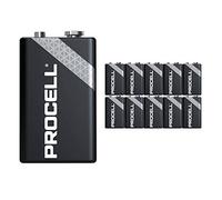 10 Pack - Duracell Procell 9V Batteries | 9 Volt Industrial Power Alkaline Battery | Home or Office Use | Car Air Freshener Promo Pack | Reliable Long Lasting Power