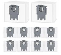 10 Pack Dust Bag Compatible with Roborock Q7 M5+, Q10 S5+/Q10 X5+, Q5, Q5+, Q5 Pro+ Q5 Max+ S8+ S8 Pro Ultra S7 MaxV Ultra S7 Pro Ultra Q7+ Q7 Max+ T8 Q5+ G10S PRO Q7 Max+ Q8 Max+ Robot Vacuum Cleaner