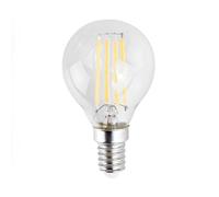 10 Pack E14 Clear Glass Bodied Golfball LED 4W Warm White 2700K 440lm Light Bulb ValueLights Clear One Size