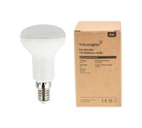 10 Pack E14 White Thermal Plastic R50 LED 5W Warm White 3000K 450lm Light Bulb ValueLights White One Size