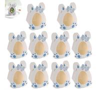 10 Pack Easter Cards for Classroom,Easter Candy Gift Holder with Dome,DIY Bunnies Card Candy Holder,Fillable E-aster Greeting CardsHolder,for School Party Favors, Classroom Egg Hunt Games Gift