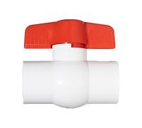 10-Pack EFIELD 3/4 Inch Eco PVC Ball Valve (FPT Threaded), Schedule 40, Red Level