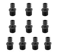 10-Pack EFIELD Pex-A Fittings Poly Expansion, Pex-A 1/2" X1/2" Male NPT Adapter Fitting,(PPSU1960048)
