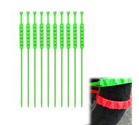 10-pack Electric Snow Scooter Nylon Anti-slip Tire Chains with Triangular Teeth, Reusable Winter Traction Chains for E-bikes, Motorcycles & Bicycles(Green, 50cm)