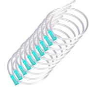 10-Pack Enema Nozzle Tips,19.7" Long,16FR (5.30mm), Home Enema Colonic Irrigation Kit, Enema Supplies Colon Tube, Flexible Silicone Comfort Enema Head, Colon Nozzle for Constipation Enema Colon