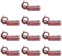 10-Pack ER17/50 17/50 3.6V 2750mAh AA PLC Lithium Battery with Plug for MAXELL ER17/50 Battery