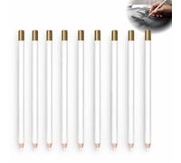 10 Pack Eraser Pencils for Artists Highlight Eraser, White Charcoal Pencil Eraser Pencil Set with Precision Tips for Detailed Sketching, Pencil Rubbers Erasers for Artists, Wooden Pencils for Drawing