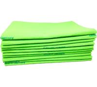 10 Pack Extra Large Original German Shammy Cloths Chamois Towels Super Absorbent for Pets, Parenting Tool Cleaning for Home and Commercial Use Wholesale Bulk (Green)