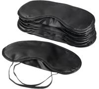 10 Pack Eye Mask Shade Cover Blindfold Travel Sleep Cover with Nose Pad, Black